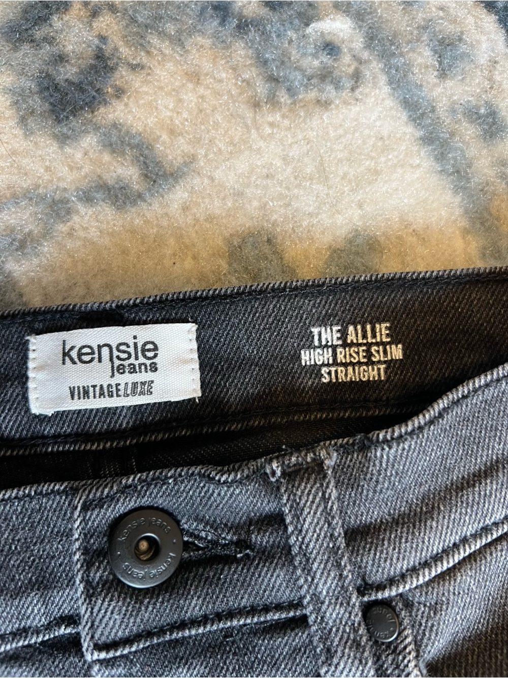 Kensie The Allie High-Rise Slim Straight Jeans